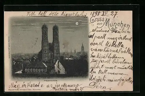 Mondschein-Lithographie München, Frauenkirche
