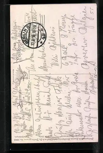 Künstler-AK H.S.B.: Erlebnisse eines Landsturmmannes, Badeurlaub