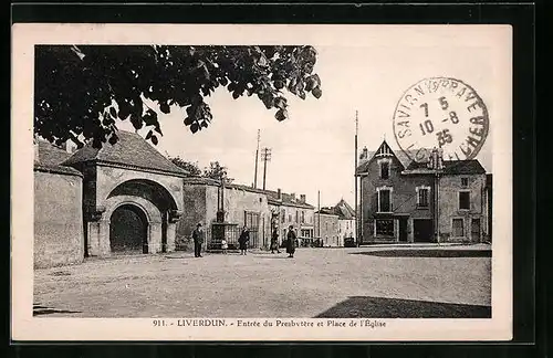 AK Liverdun, Entree du Presbytere et Place de l`Eglise