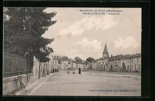 AK Pierre-la-Treiche, Grande-Rue