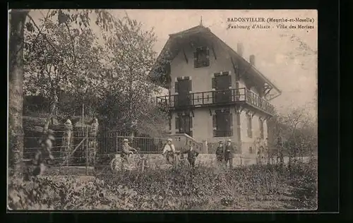 AK Badonviller, Faubourg d`Alsace, Villa des Merises