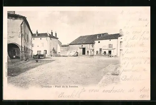 AK Liverdun, Place de la fontaine