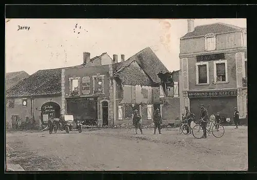 AK Jarny, Wohnhäuser in Trümmern