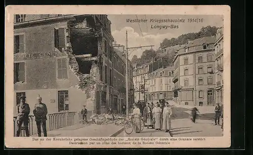 AK Longwy-Bas, Westlicher Kriegsschauplatz