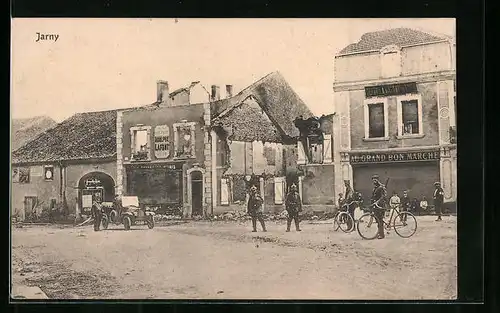 AK Jarny, Geschäftsbauten in Trümmern