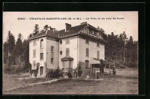 AK Thiaville-Badonviller, La Ville et un coin de Fôret