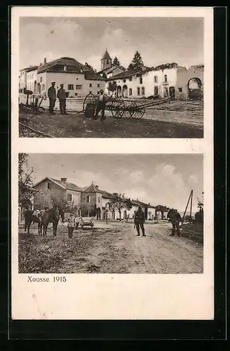 AK Xousse, Ortskern 1915