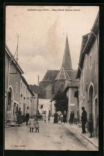 AK Blénod-les-Toul, Rue Alfred Sinique