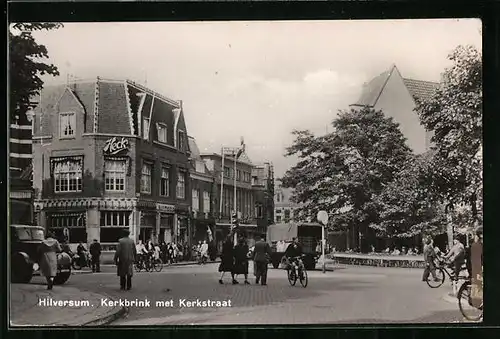 AK Hilversum, Kerkbrink met Kerkstraat