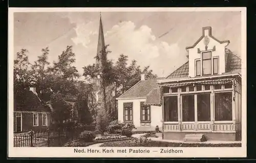 AK Zuidhorn, Ned. Herv. Kerk met Pastorie