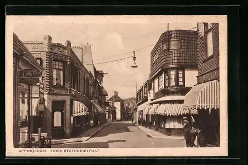 AK Appingedam, Hoek Stationsstraat