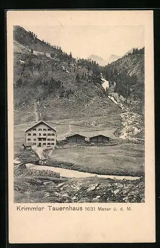 AK Krimmler Tauernhaus, 1631 Meter ü. d. M.
