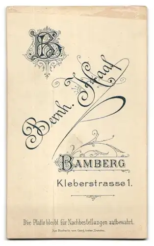 Fotografie Bernh. Haaf, Bamberg, Kleberstr. 1, Kleines Mädchen im hübschen Kleid