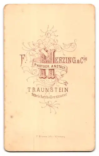 Fotografie F. Herzing & Cie., Traunstein, Scheicherkellerstr., Junger Herr in zeitgenössischer Kleidung