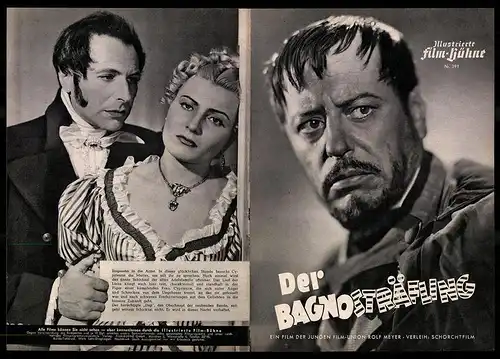 Filmprogramm IFB Nr. 391, Der Bagnosträfling, Paul Dahlke, Käthe Dorsch, Regie: Gustav Fröhlich