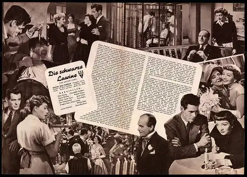 Filmprogramm IFB Nr. 2661, Die schwarze Lawine, Claudette Colbert, Robert Ryan, Regie: Mel Ferrer