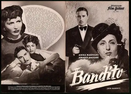 Filmprogramm IFB Nr. 1132, Bandito - Der Bandit, Anna Magnani, Amedeo Nazzari, Regie: Alberto Lattuada