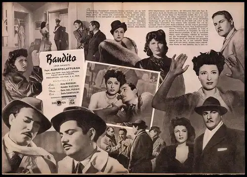 Filmprogramm IFB Nr. 1132, Bandito - Der Bandit, Anna Magnani, Amedeo Nazzari, Regie: Alberto Lattuada