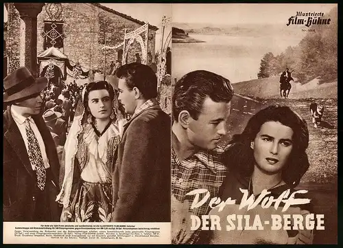 Filmprogramm IFB Nr. 1064, Der Wolf der Sila-Berge, Amedeo Nazzari, Silvana Mangano, Regie: Duilio Coletti
