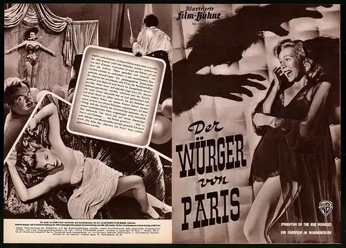 Filmprogramm IFB Nr. 2547, Der Würger von Paris, Karl Malden, Claude Dauphin, Regie: Roy del Ruth