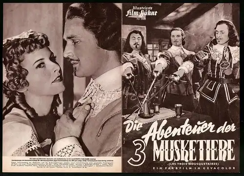 Filmprogramm IFB Nr. 2436, Die Abenteuer der drei Musketiere, Georges Marchal, Gino Cervi, Regie: André Hunebelle