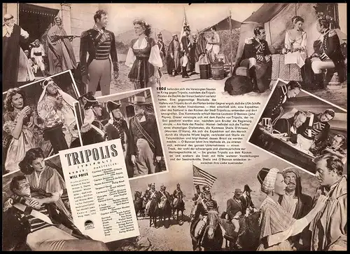 Filmprogramm IFB Nr. 2342, Tripolis, Maureen O`Hara, John Payne, Howard da Silva, Regie: Will Price