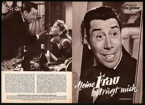 Filmprogramm IFB Nr. 2231, Meine Frau betrügt mich, Fernandel, Jaqueline Pagnol, Regie: Henri Verneuil