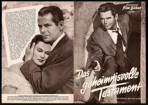 Filmprogramm IFB Nr. 2221, Das geheimnisvolle Testament, Glenn Ford, Diana Lynn, Patricia Medina, Regie: John Farrow