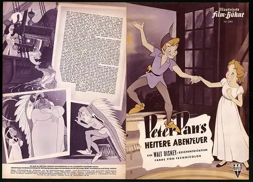 Filmprogramm IFB Nr. 2191, Walt Disney`s Peter Pan`s heitere Abenteuer