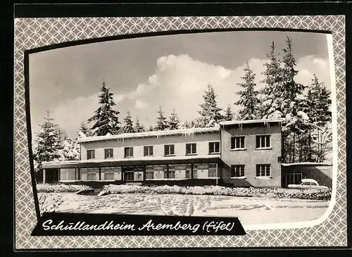 AK Aremberg /Eifel, Schullandheim im Schnee