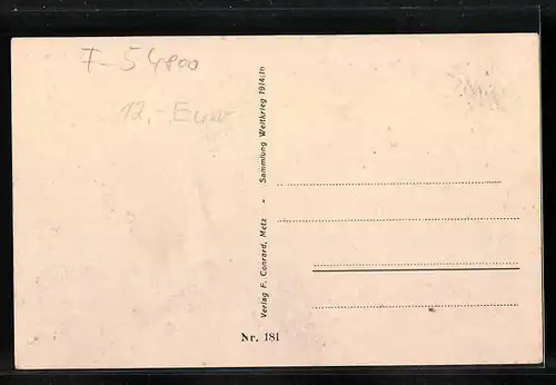 AK Conflans, Flusspartie mit Brücke