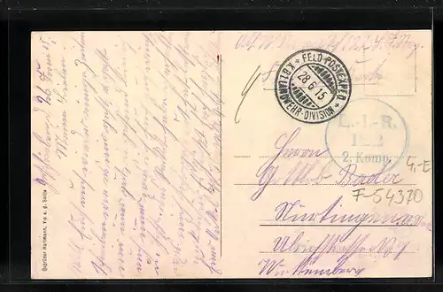 AK Bezange-la-Grande, La Rue