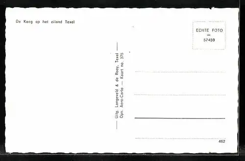 AK De Koog /Texel, De Koog op het eiland Texel