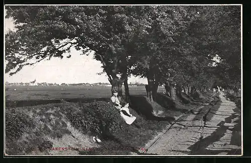 AK Brakenstein /Texel, Pad langs Brakenstein naar Oudeschild