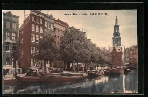 AK Amsterdam, Singel met Munttoren