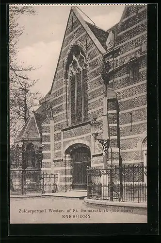 AK Enkhuizen, Zuiderportaal Wester- of St. Gomaruskerk