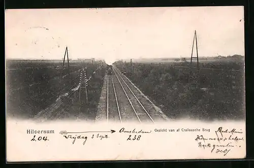 AK Hilversum, Gezicht van af Crailoosche Brug