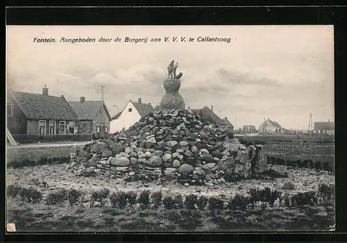 AK Callantsoog, Fontein (aangeboden door de Burgerij aan V. V. V.)