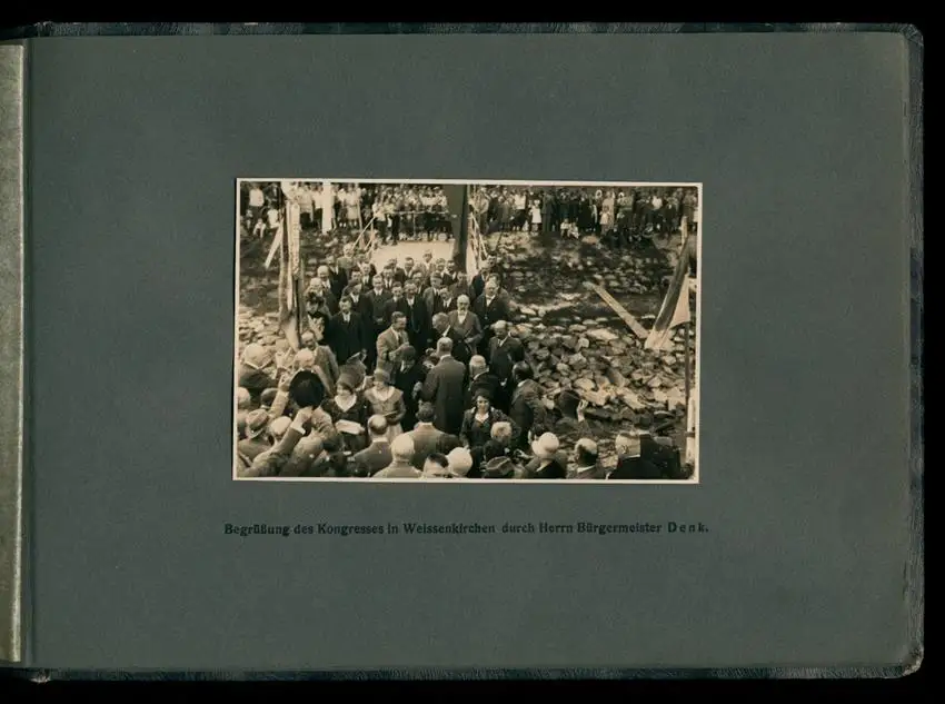Fotoalbum mit 14 Fotografien, Ansicht Wien, IX. Kongress Internationalen Liga der Prohibitionsgegner 1928 11