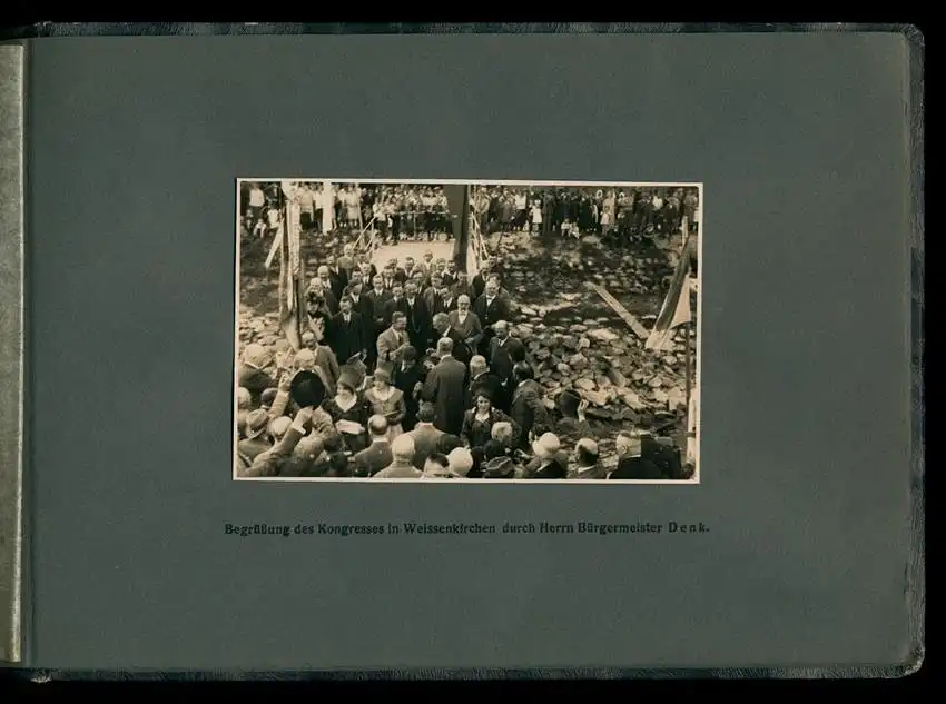 Fotoalbum mit 14 Fotografien, Ansicht Wien, IX. Kongress Internationalen Liga der Prohibitionsgegner 1928 11