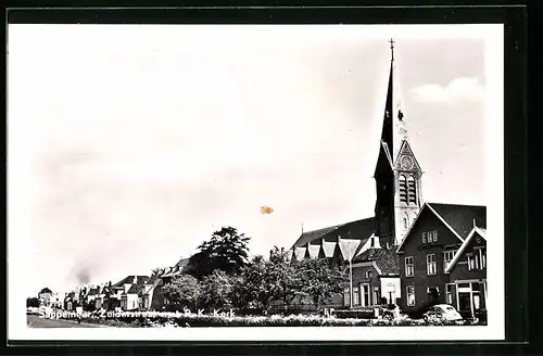 AK Sappemeer, Zuiderstraat met R. K. Kerk