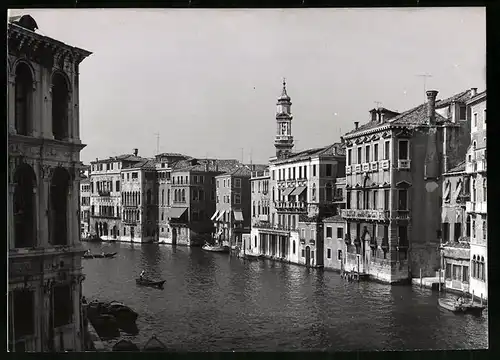Fotografie Keystone, München, Ansicht Venedig, Streik der venetianischen Motorboot-Besatzung wegen Motoboot des Casinos