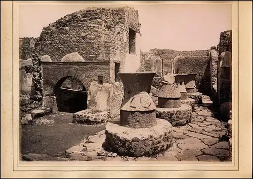 Fotografie Giorgio Sommer, Napoli, Ansicht Pompei, Casa di Marco Lucrezio