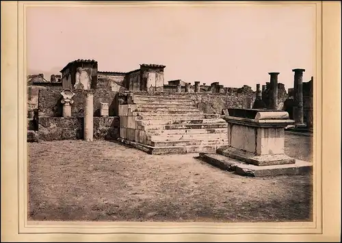 Fotografie Giorgio Sommer, Napoli, Ansicht Pompei, Panorama Foro Civile