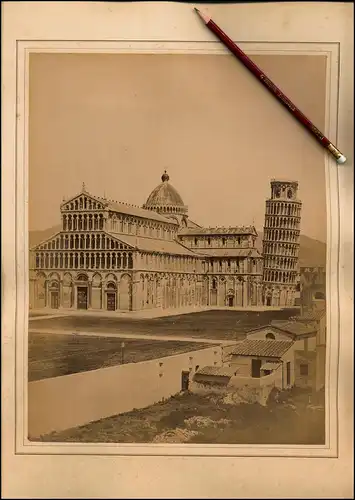 Fotografie unbekannter Fotograf, Ansicht Pisa, Dom & schiefer Turm von Pisa