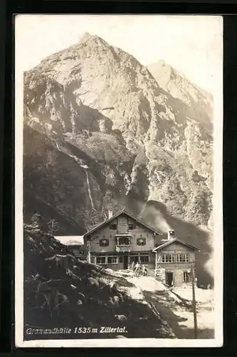 AK Grawandhütte im Zillertal, strahlender Sonnenschein