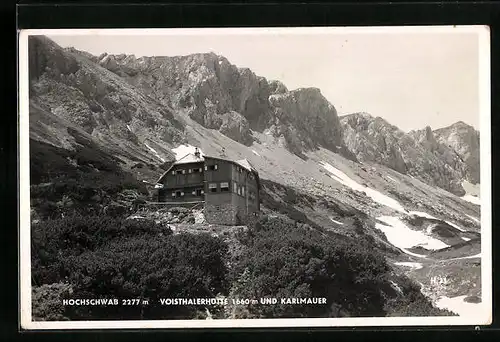 AK Voisthalerhütte, Hochschwab und Karlmauer