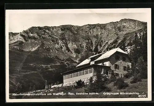 AK Naturfreundeschutzhaus am Waxriegel, Rax