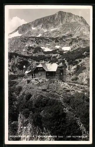 AK Voisthalerhütte im Hochschwab-Gebiet, Blick zum Wetterkogel