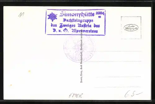 AK Simonyhütte im Dachstein-Gebiet